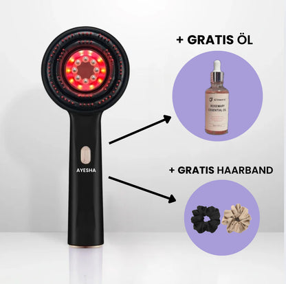 Ayesha™ Rot Licht Scalp Massager