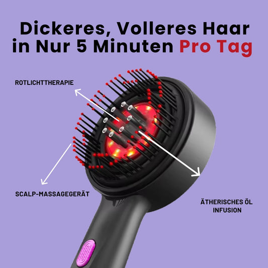 Ayesha™ Rot Licht Scalp Massager